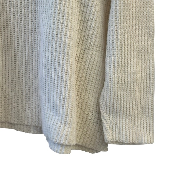Authentic St. John's Bay Cotton 1X Off-White Knit Pullover Fall Sweater - Picture 2 of 7